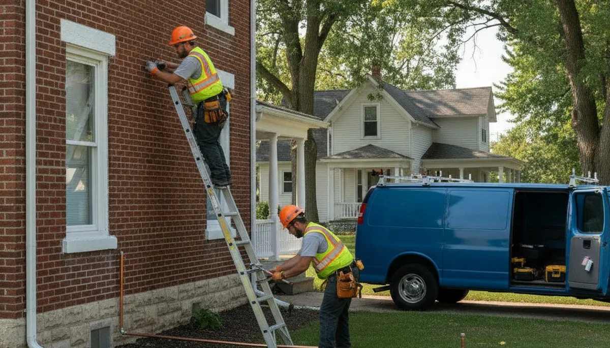 Plumber repairing a sink in Champaign, IL for plumbing repair service
