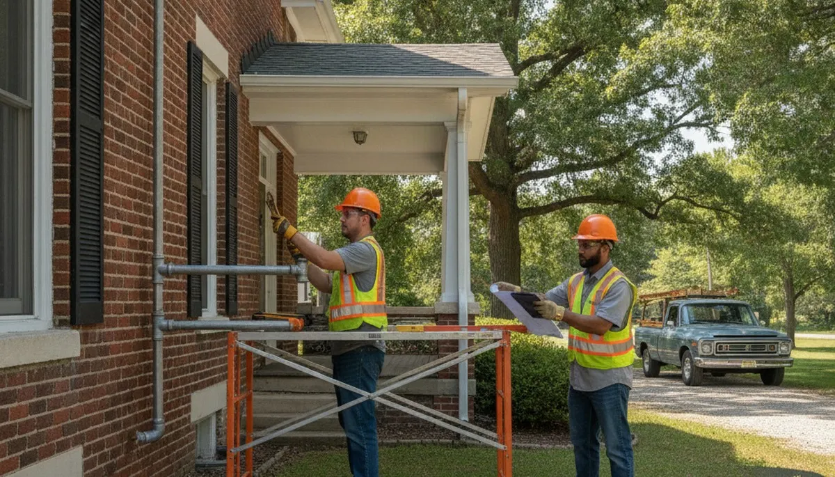 Plumber repairing residential plumbing in Champaign, IL for plumberchampaignil-new.com
