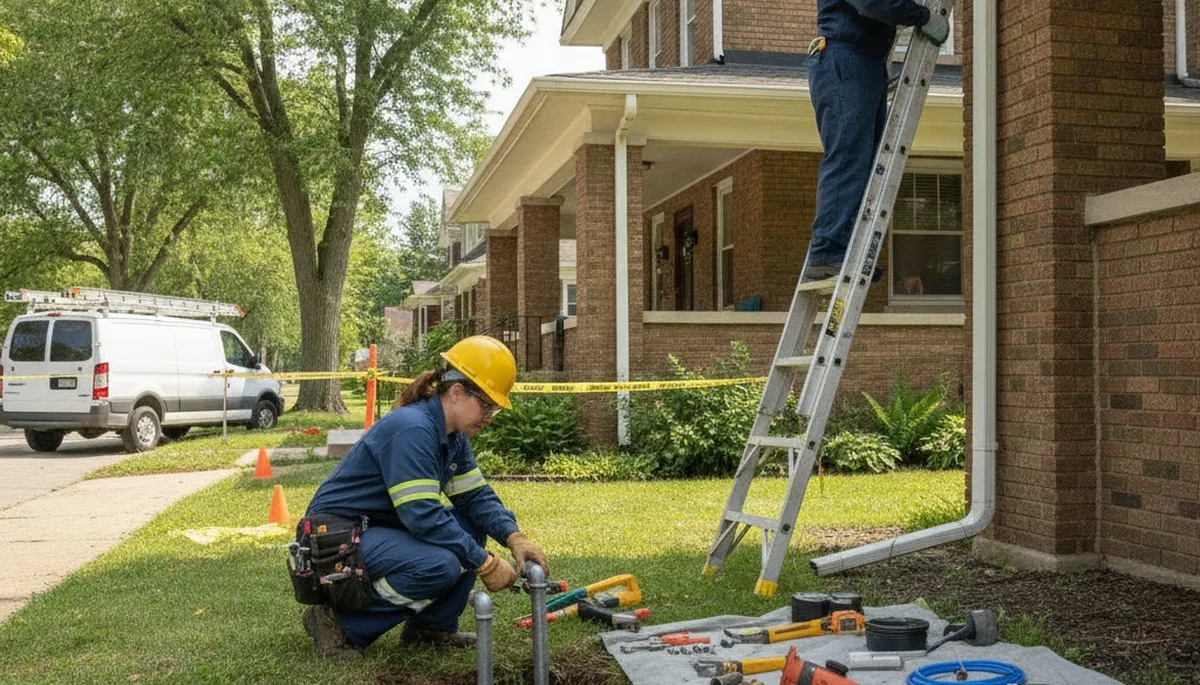 Champaign, IL plumber providing professional plumbing repair services for homes and businesses