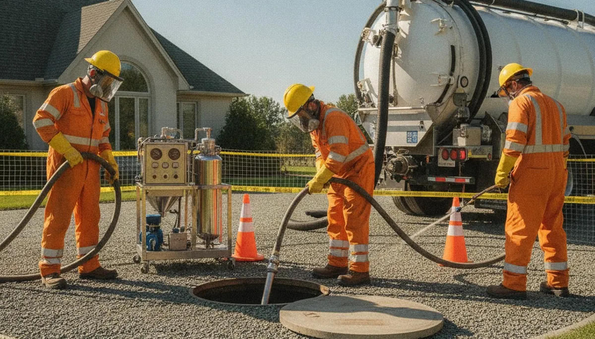 Septic tank cleaning service for Champaign, IL homes by On Call Plumbers