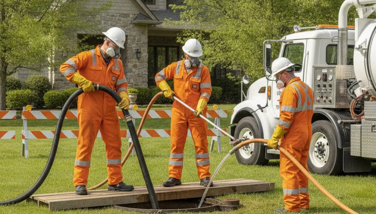 Septic tank cleaning service for Champaign, IL homes by On Call Plumbers