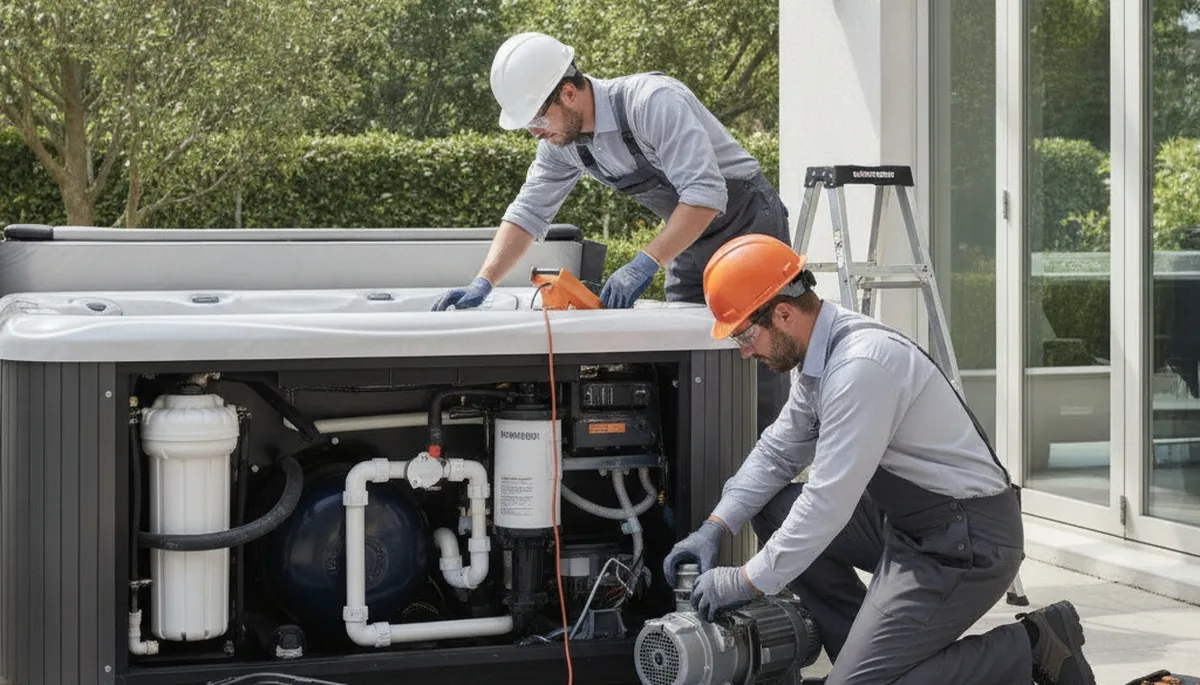 Spa repair service for Champaign, IL homes, fixing leaks, jets, and heating issues