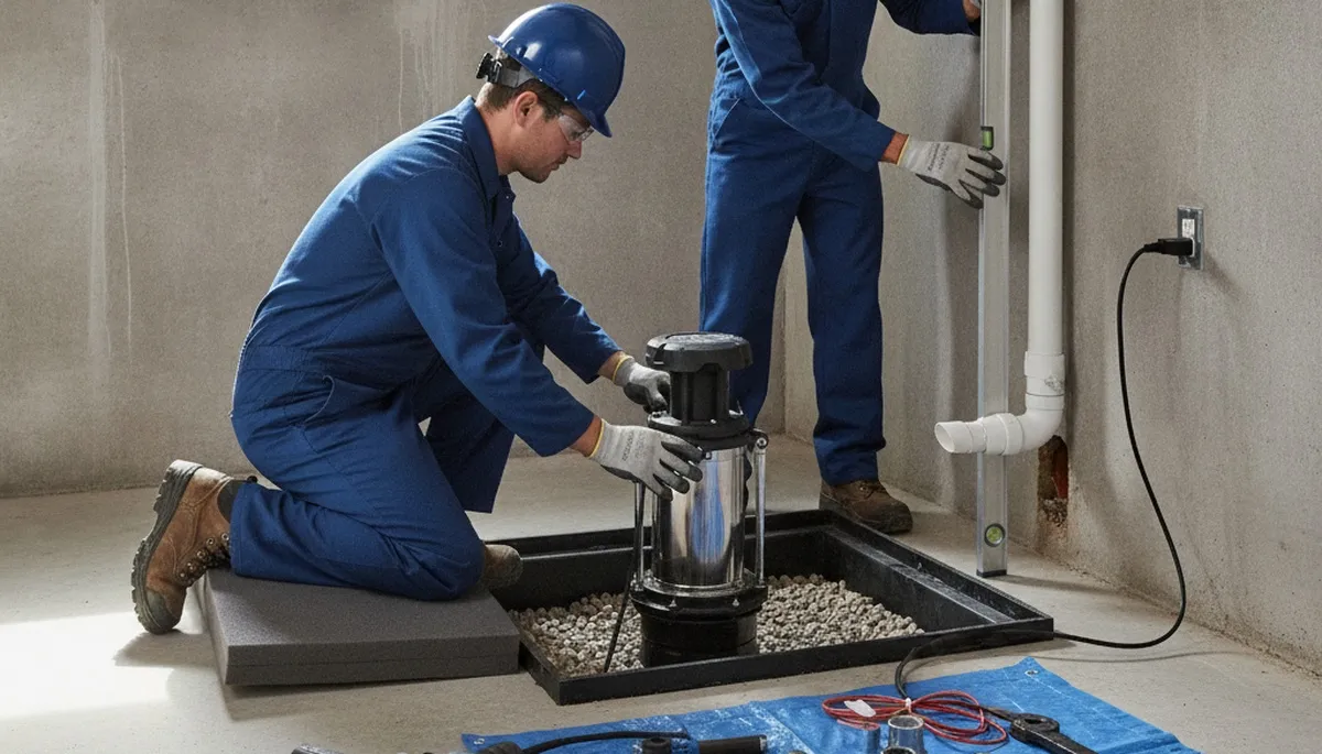 Sump pump installation service for Champaign, IL home by On Call Plumbers