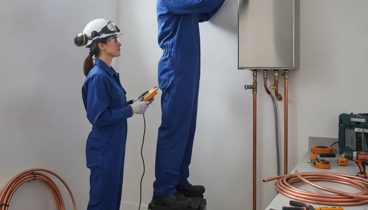 Tankless water heater installation service in Champaign, IL for efficient on-demand hot water