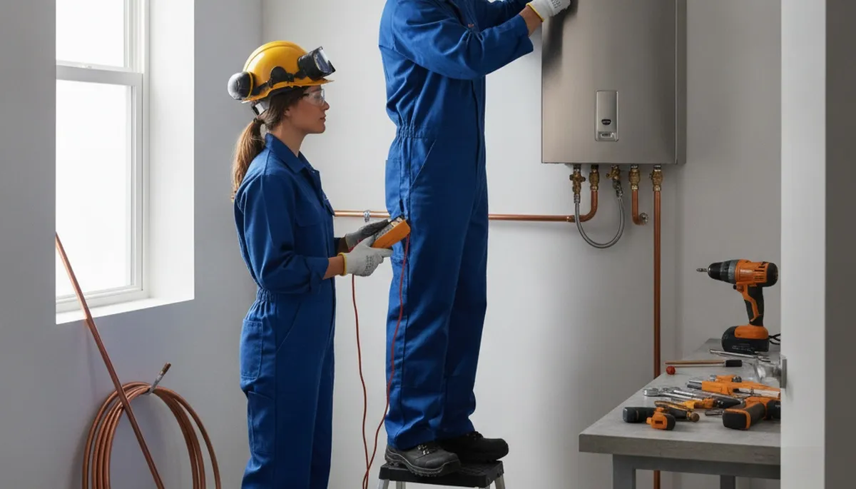 Tankless water heater service for Champaign, IL homes by On Call Plumbers