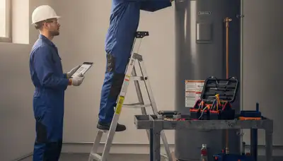 Water heater repair technician serving Champaign, IL homes with fast, reliable plumbing service